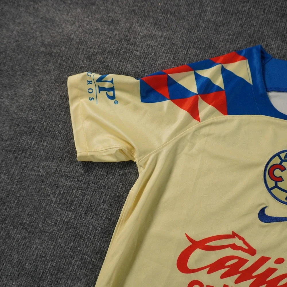 Nike Club America Soccer Jersey Mens Medium Yellow Home Dri-FIT CD0699-100